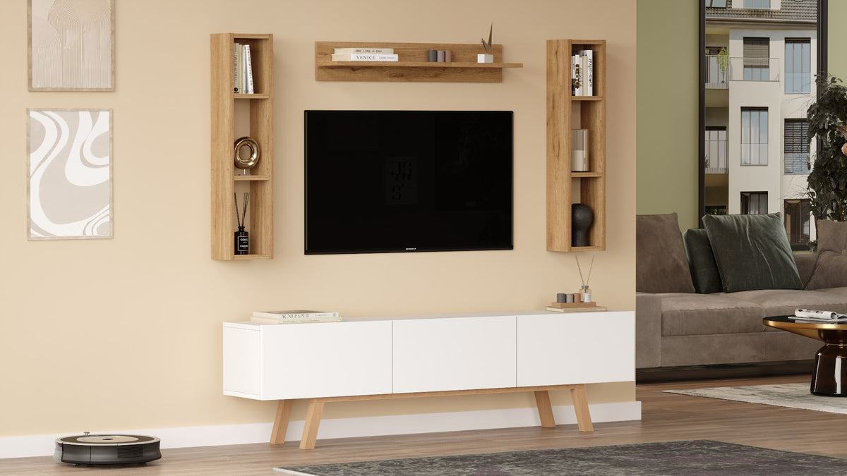 Yuru Design Pulse Медиен център Бял - Количка PU3-WS – изображение 5