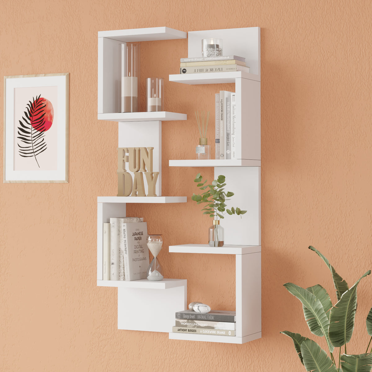 Yuru Design Shelf Wall Shelf White WL22-W – görsel 3