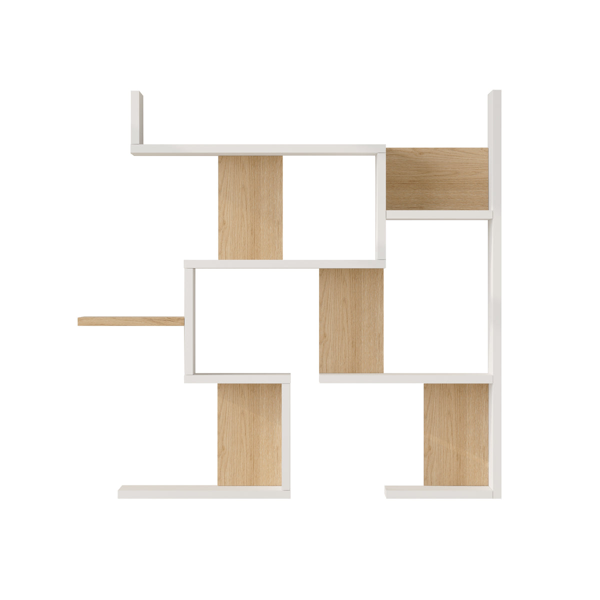 Yuru Design Стенен рафт с кошница - Бял WL26-SW – изображение 4