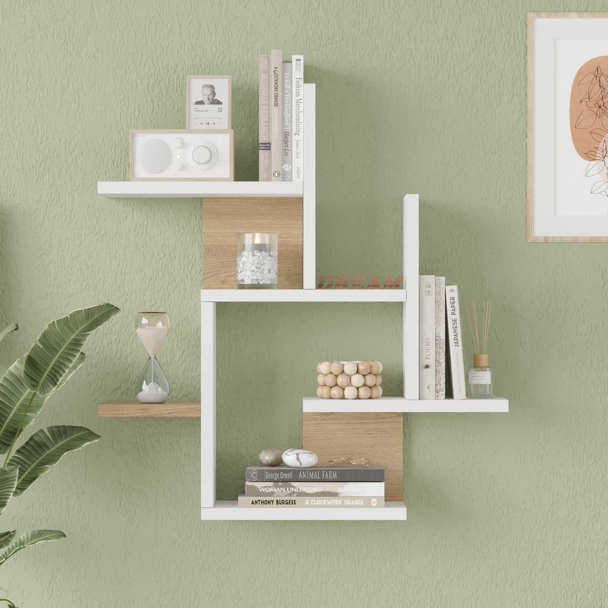 Shelf Wall Shelf плетка юта - White – изображение 2