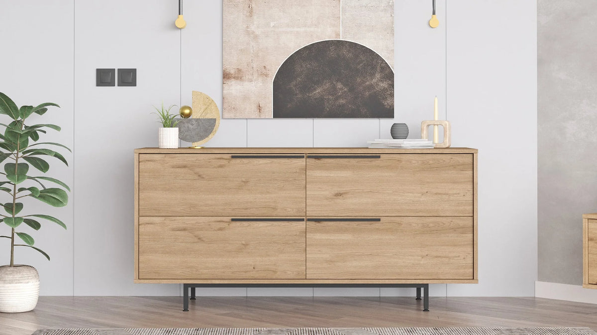 Ocean Конзола 4 врати с метални крака 160см Кошница ON3-S – изображение 4