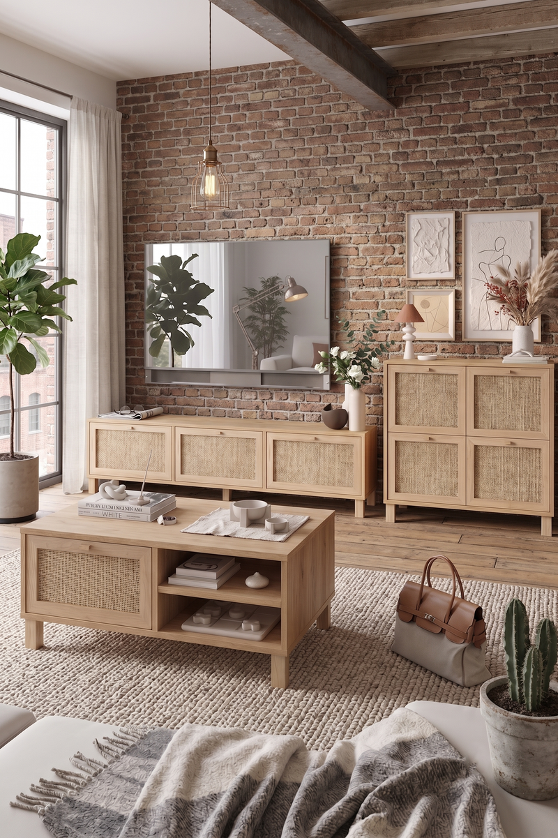Yuru Design Dune Livingroom Set Sepet - Jute DN8-SJ