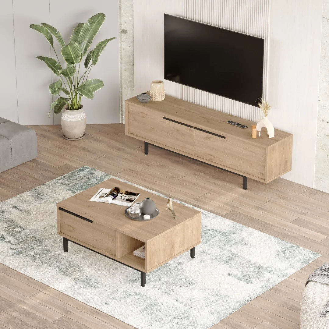 Масичка за кафе Ocean TV модул Комплект от 2 кошници ON19-S – изображение 2