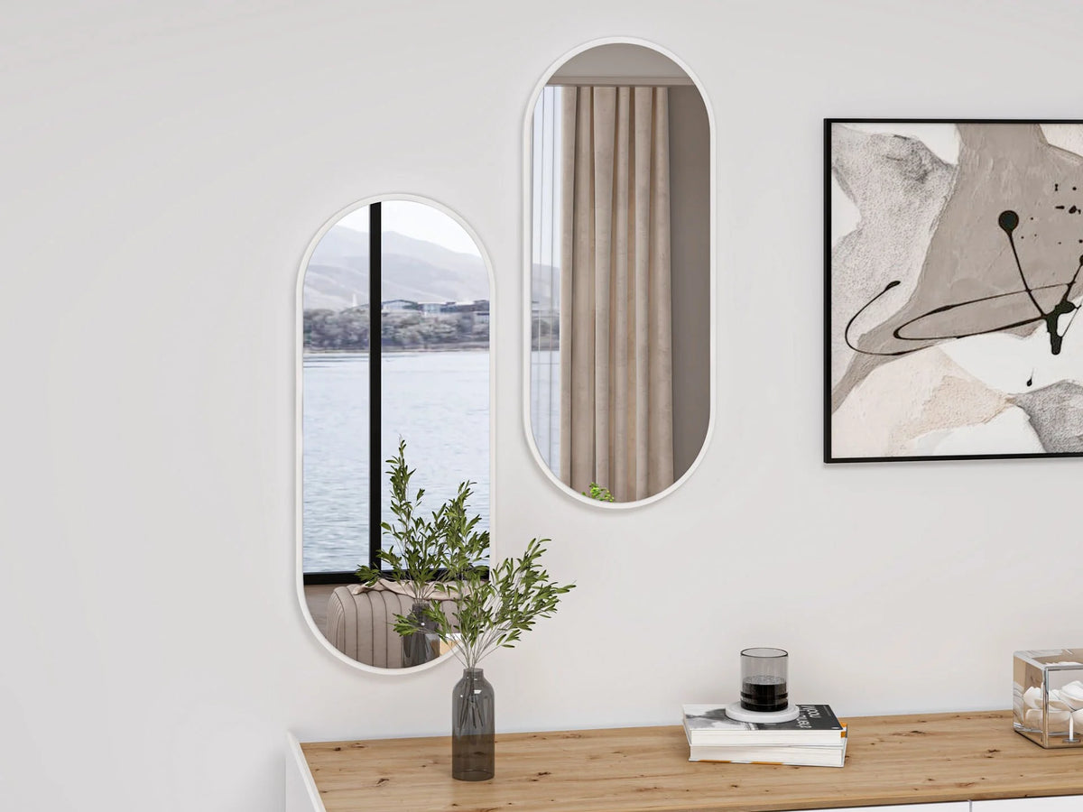 Огледало за конзола Mitra - Бяло