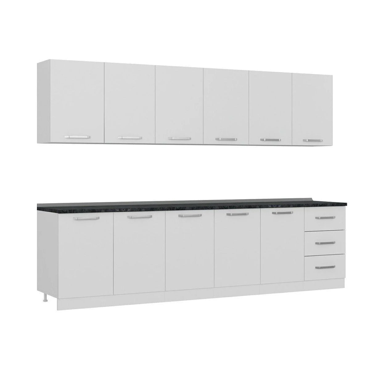 300 Cm Кухненски шкаф Бял 300-B2 – изображение 3