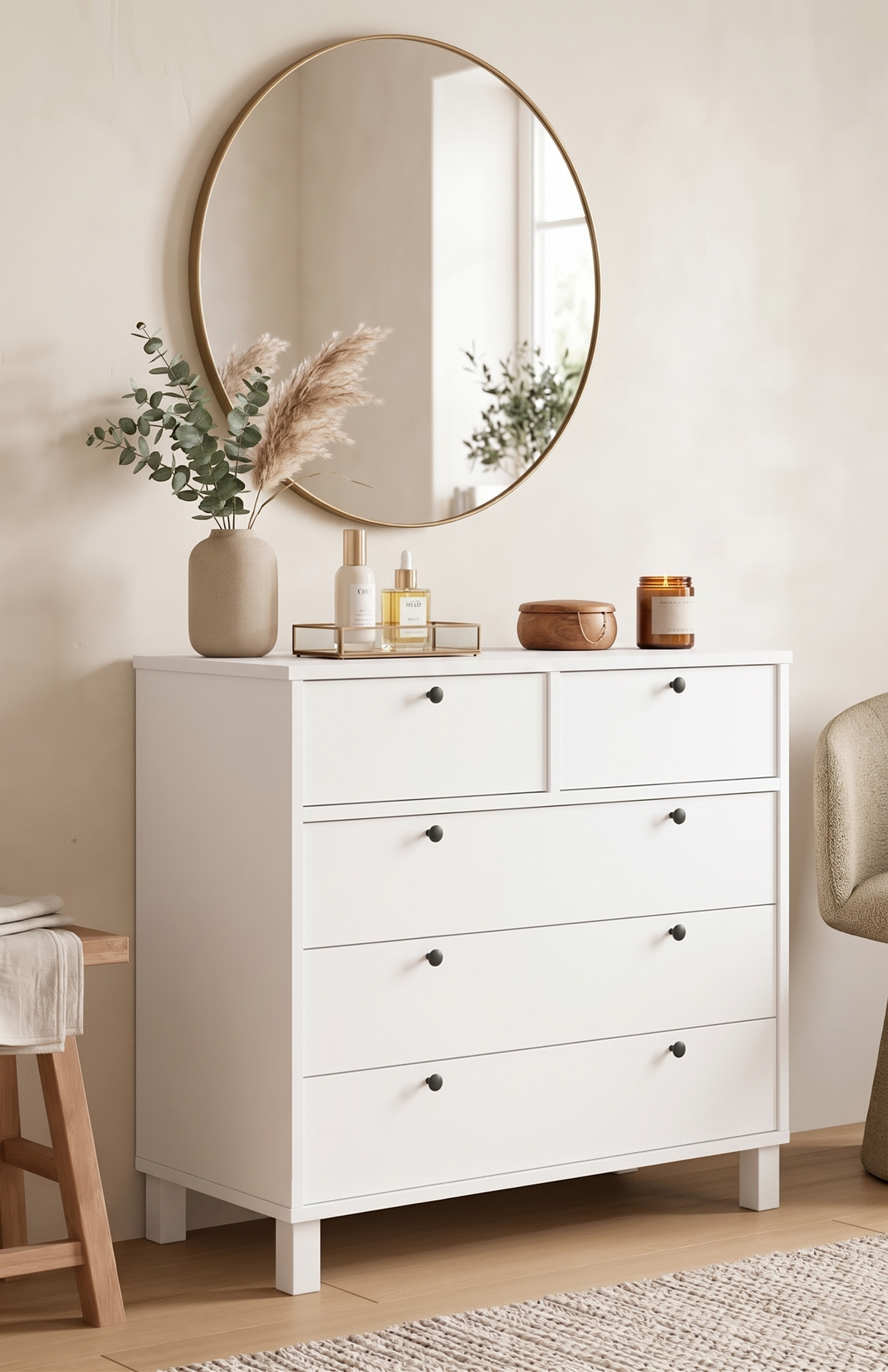 Yuru Design Nord Chest of Drawers White ND3-W