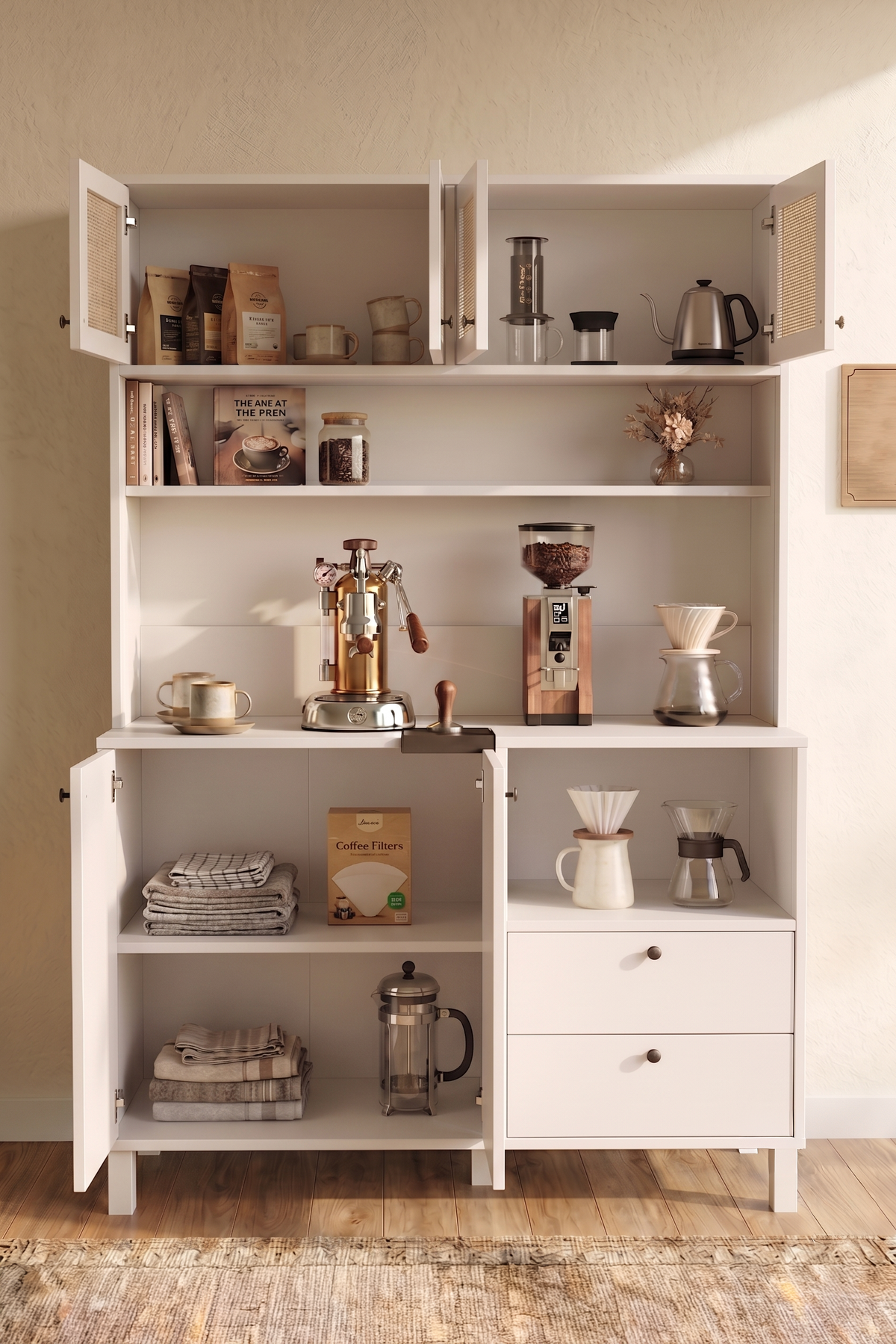 Yuru Design Royce Coffee Corner White - Jute RE5-WJ – görsel 3