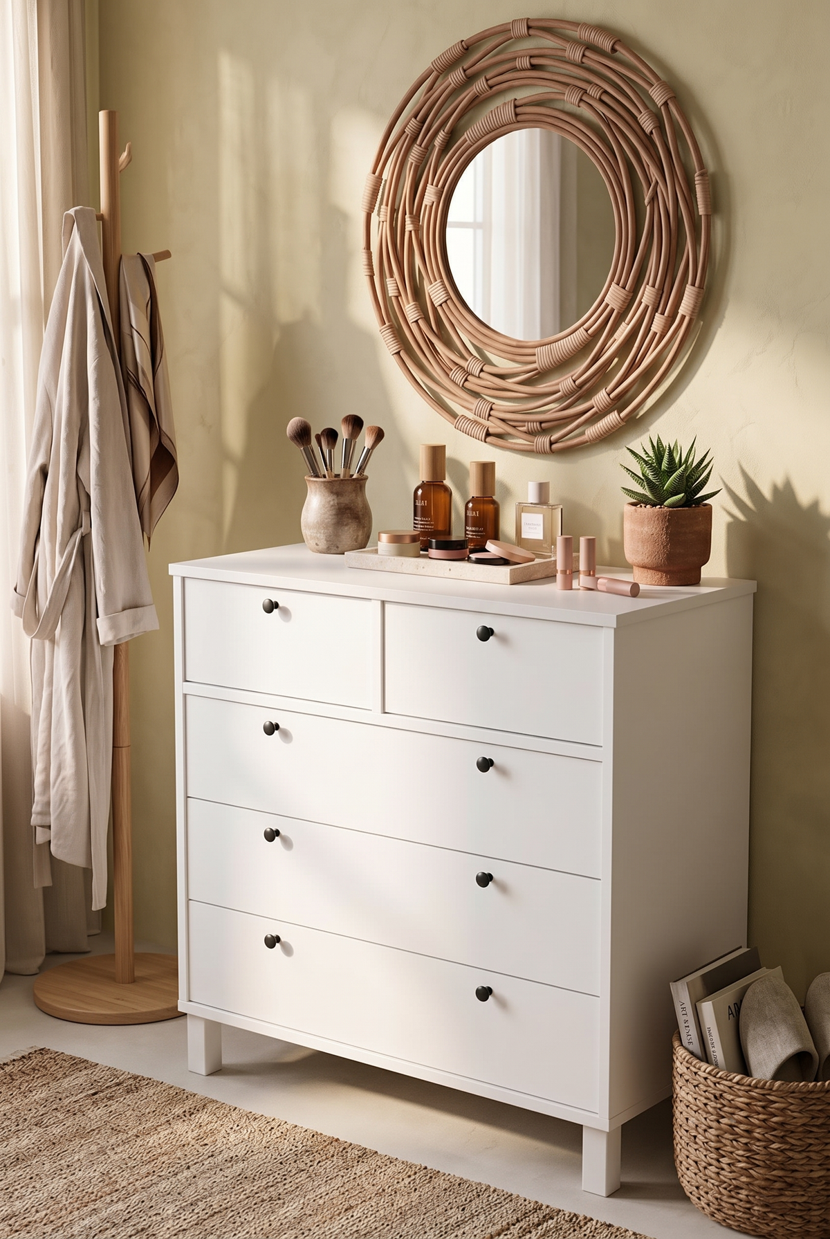 Yuru Design Nord Chest of Drawers White ND3-W – görsel 2