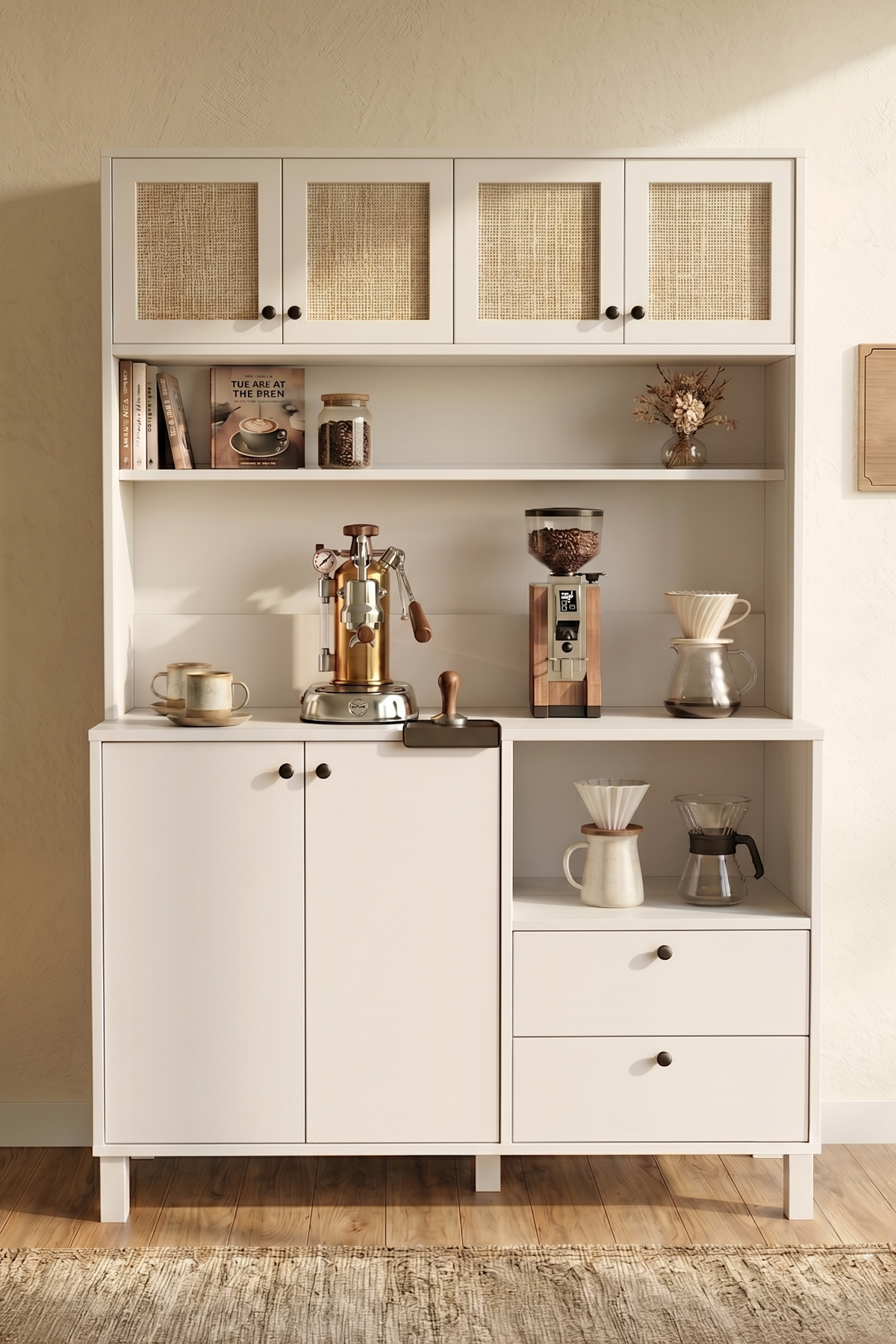 Yuru Design Royce Coffee Corner White - Jute RE5-WJ