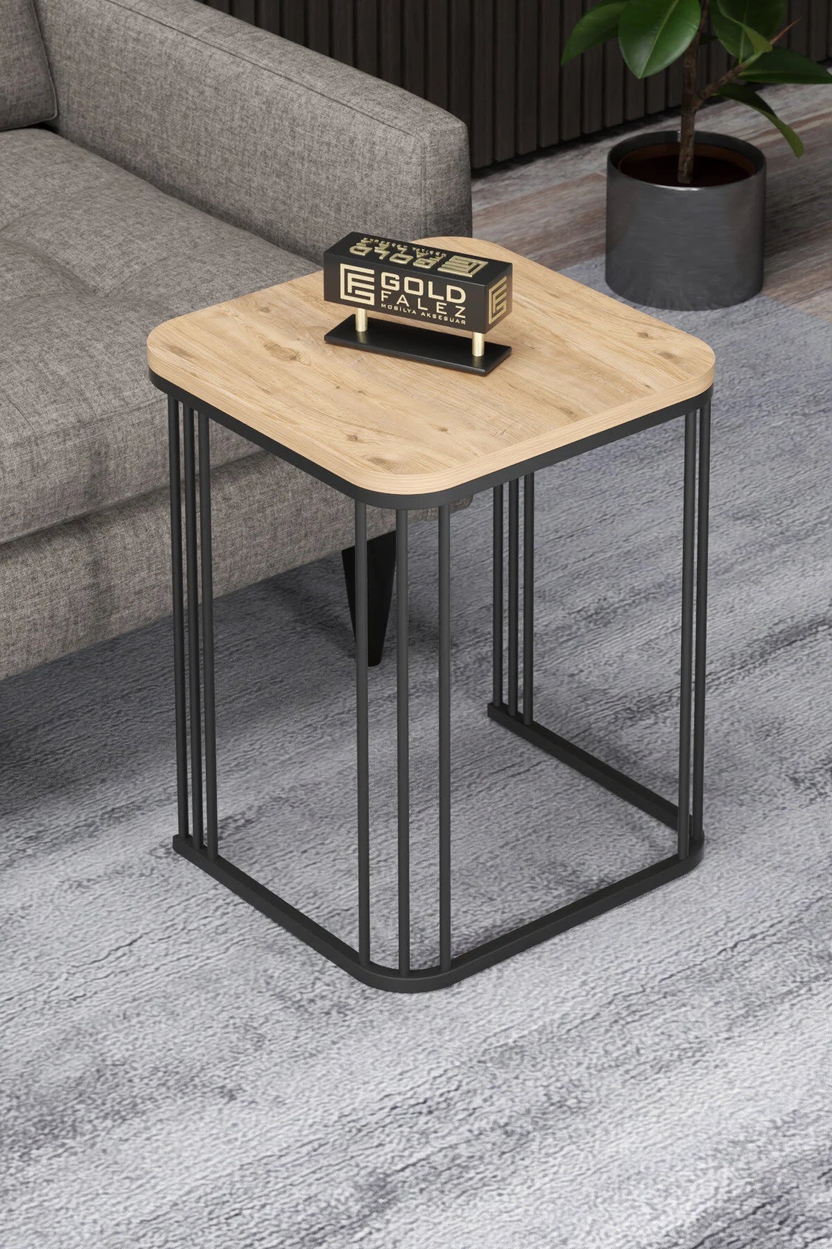 Маса за кафе Alize Nesting кафява 3 бр – görsel 2
