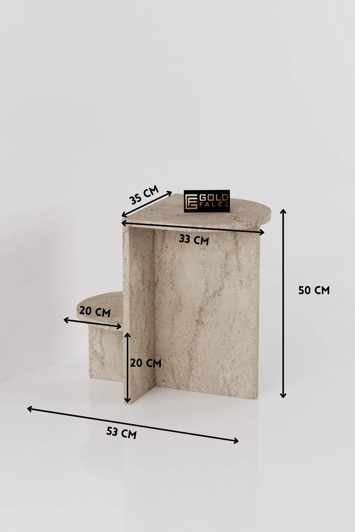 Помощна маса Setro ПДЧ Екрю 53x35 cm – изображение 8