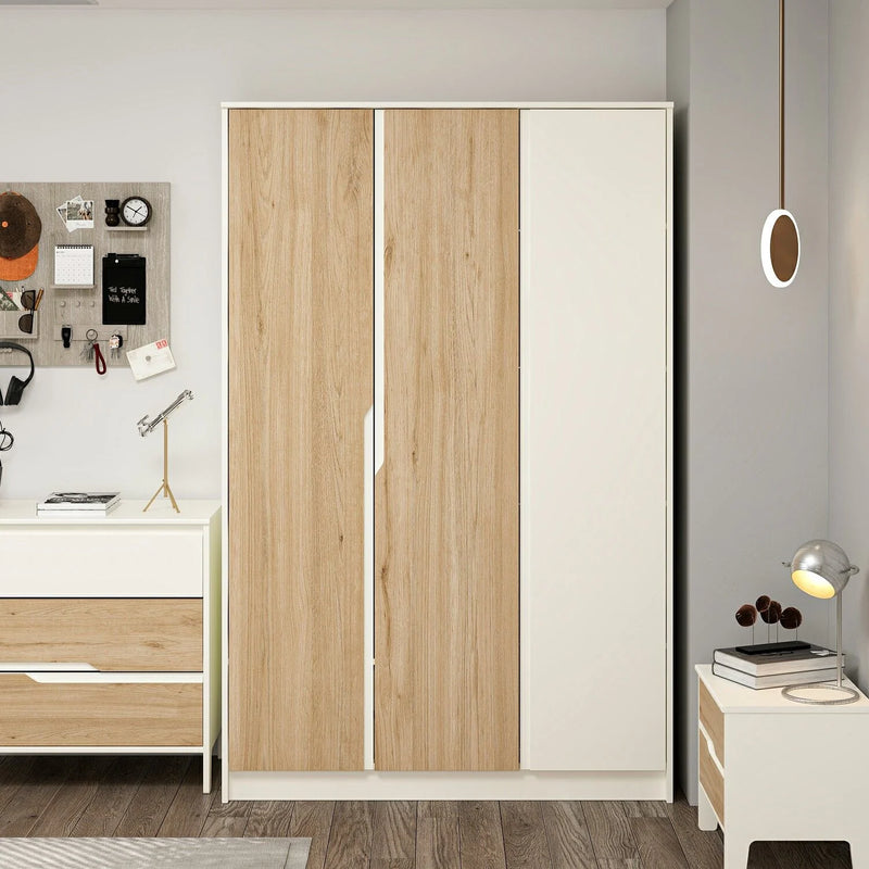 Ruby Шкаф с 3 врати-Лунен камък-Дълбока кошница