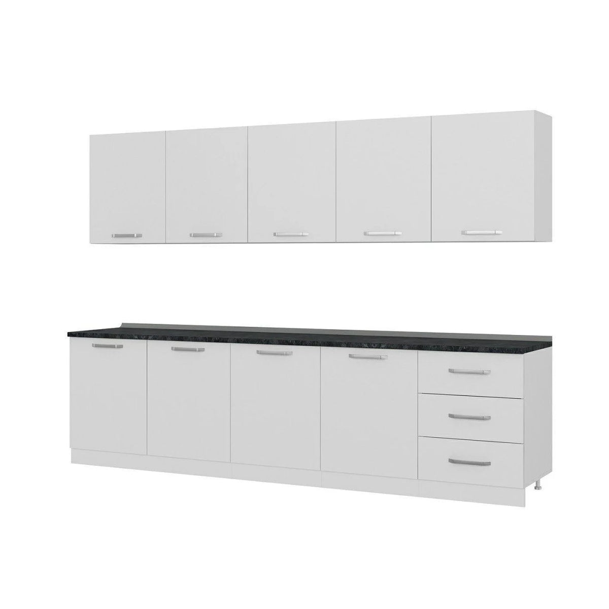 300 Cm Кухненски шкаф Бял 300-B3 – изображение 4