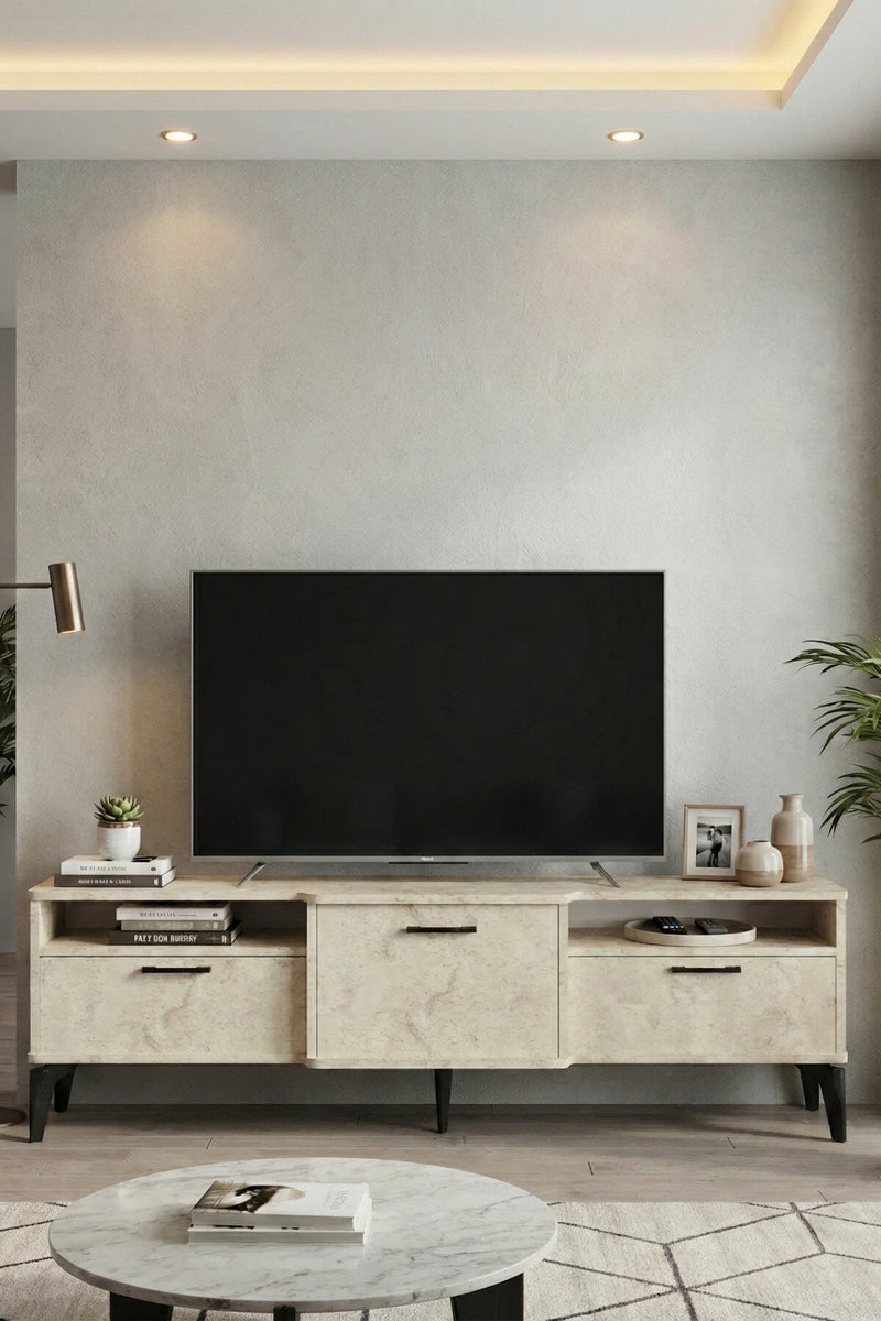Поставка за ТВ Mistral ПДЧ Екрю 160x40 cm