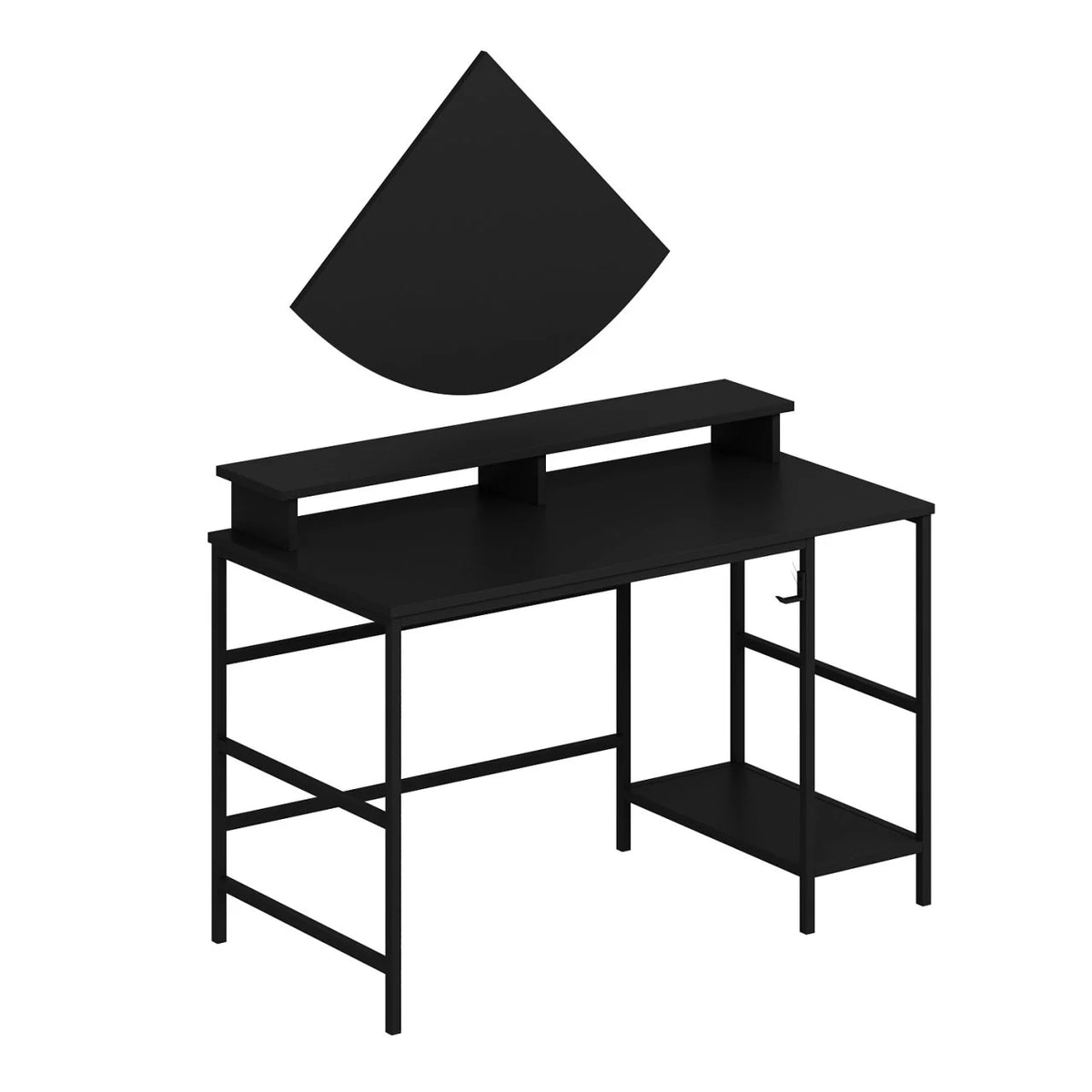 Greta Study Работно бюро Module2 - матово черно – изображение 4
