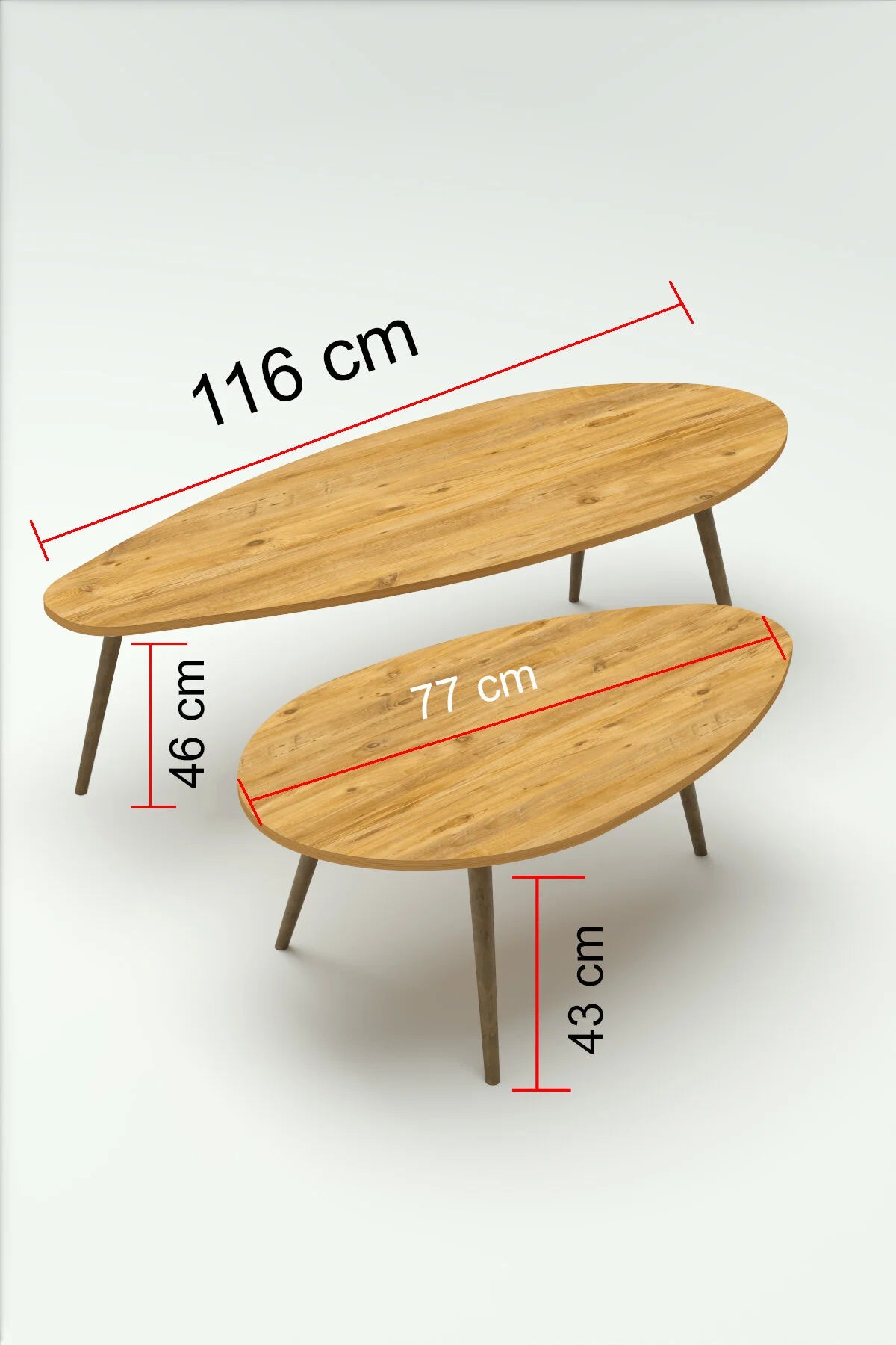 Комплект холна маса Ellipse ПДЧ Brown 116x46 – изображение 7
