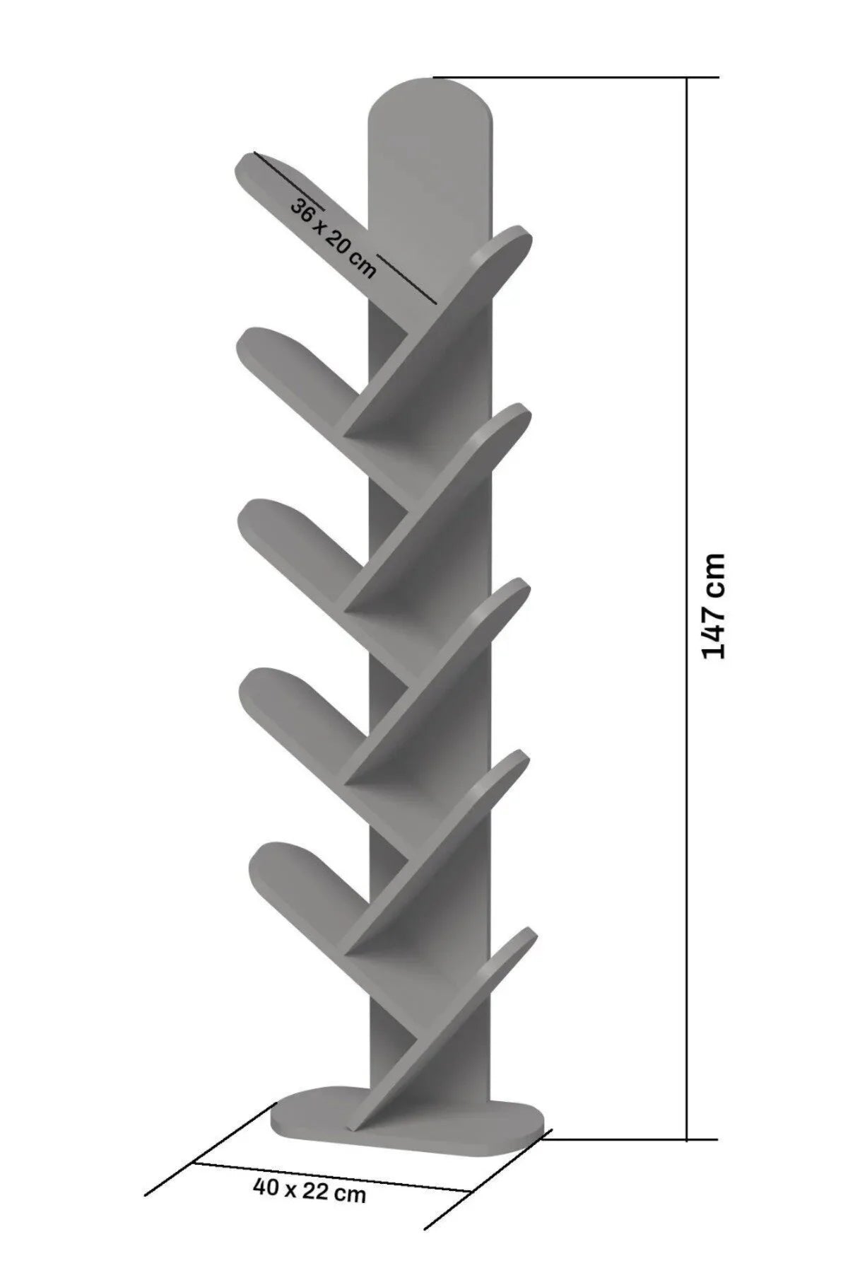 Етажерка с 10 рафта Екрю 147 cm – изображение 6