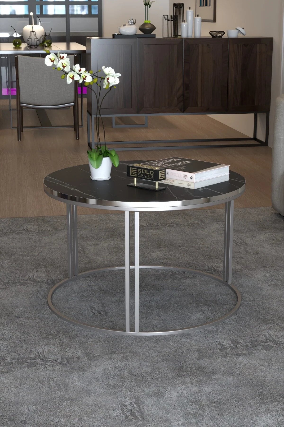 Специална холна маса Bendir Black 70 cm