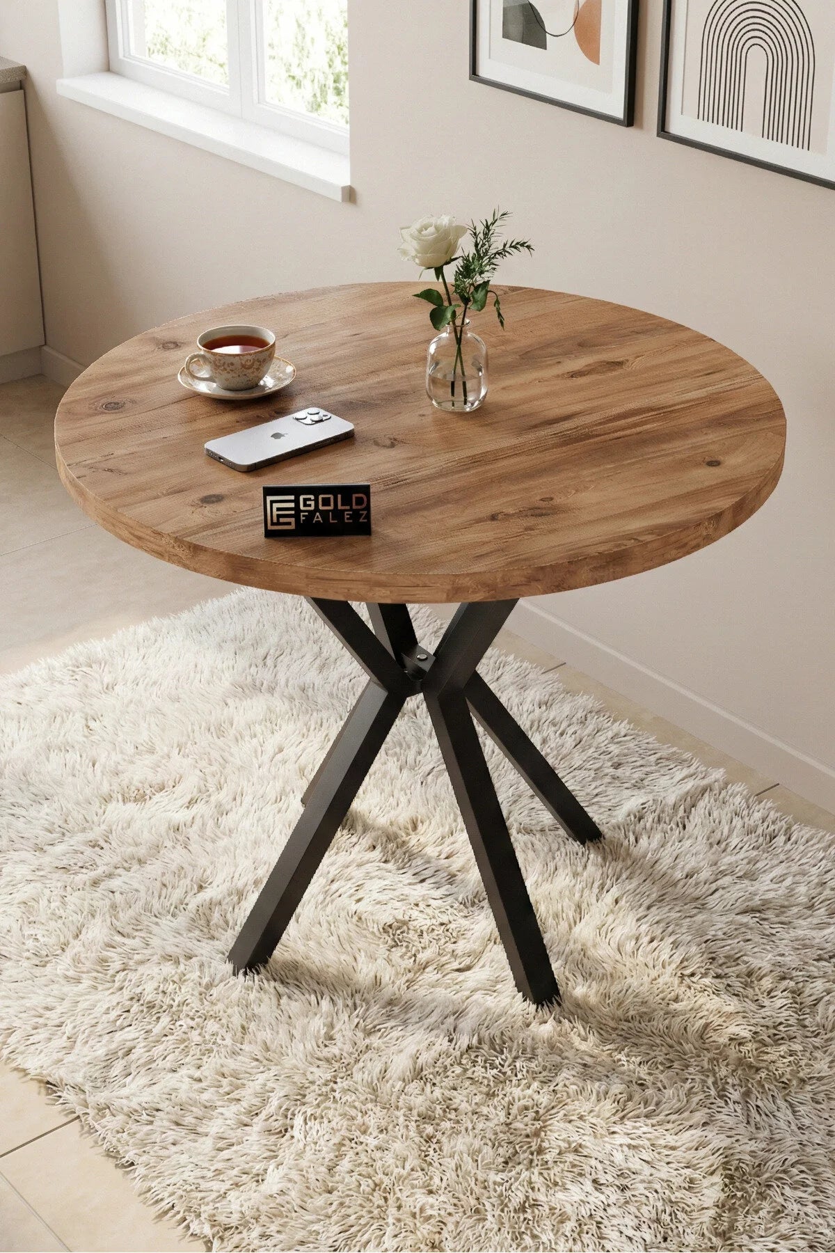 Комплект за маса Apple Многоцветен Антрацит 90 cm – görsel 7