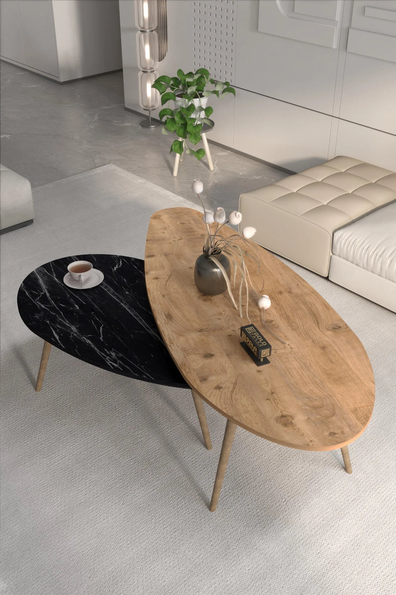 Холна маса Ellipse ПДЧ Черен орех 116x46