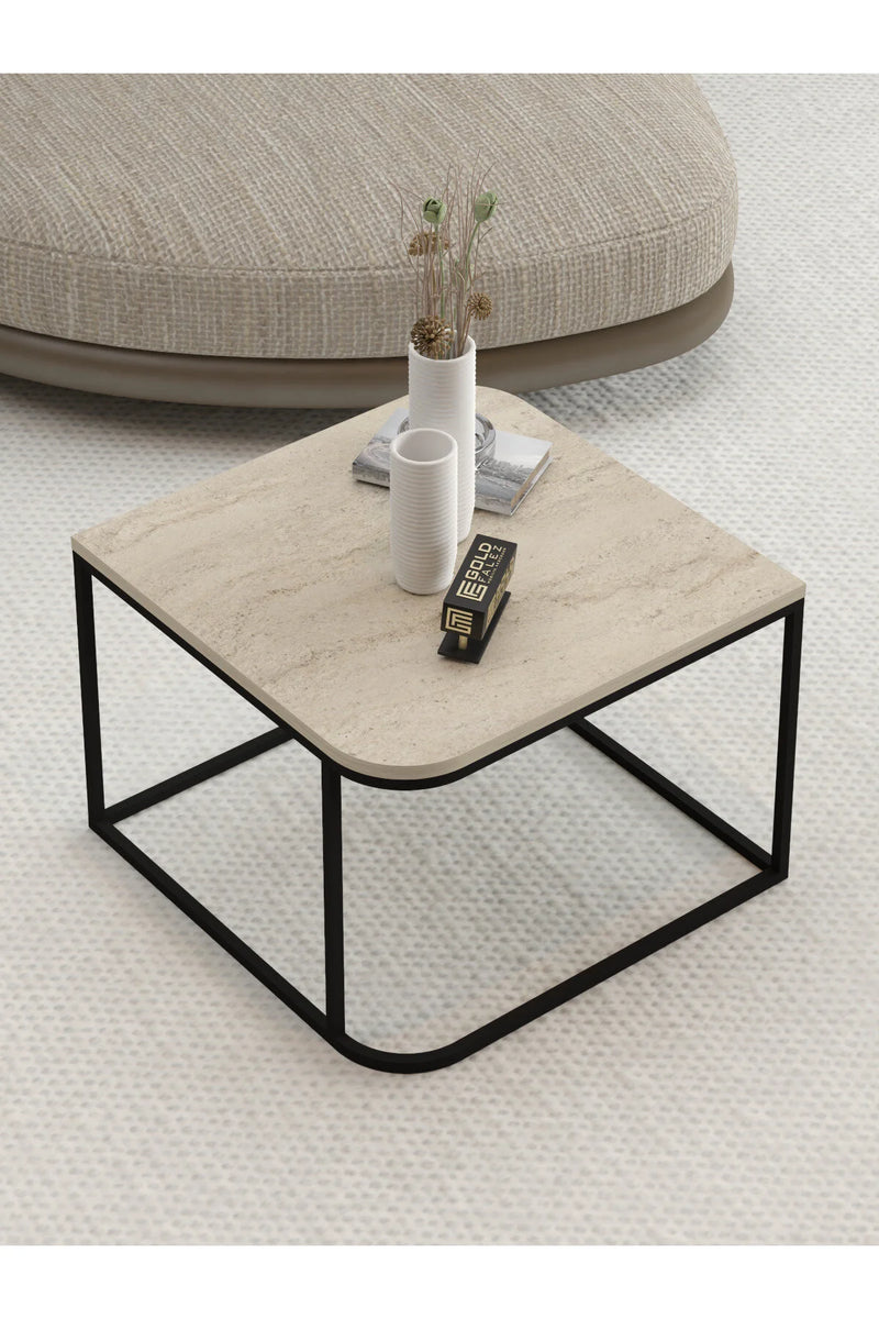 Холна маса Damla Square Beige 65 cm