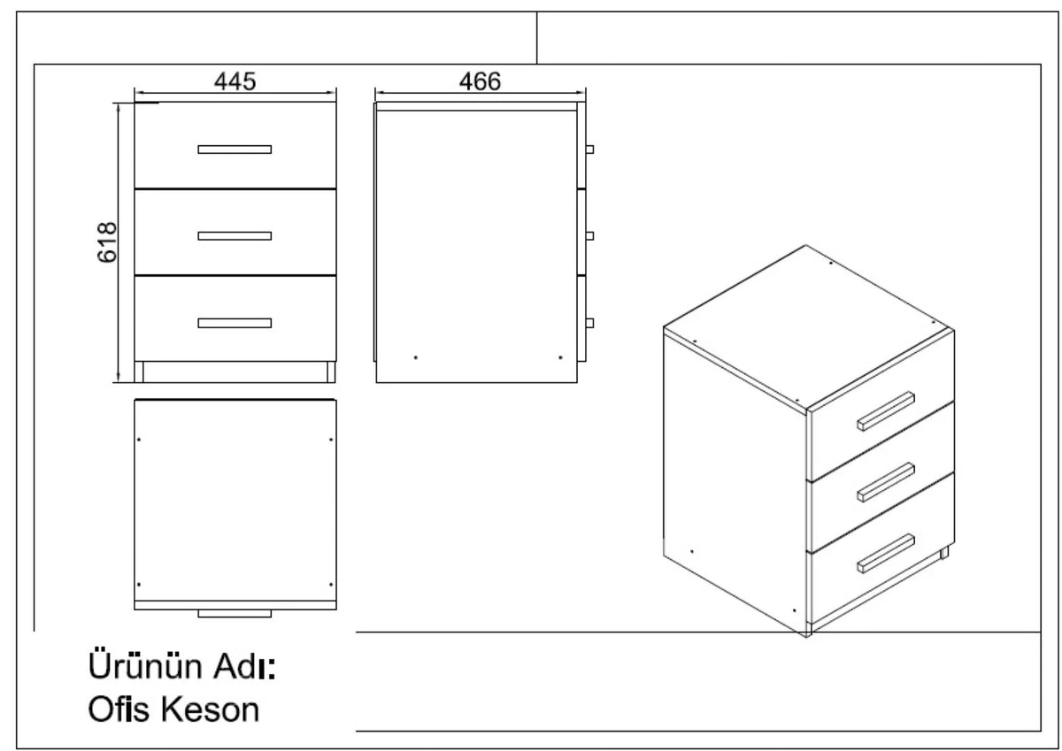 Офис бюро Vario ABCDEF Барок-антрацит VO17-BA – изображение 5