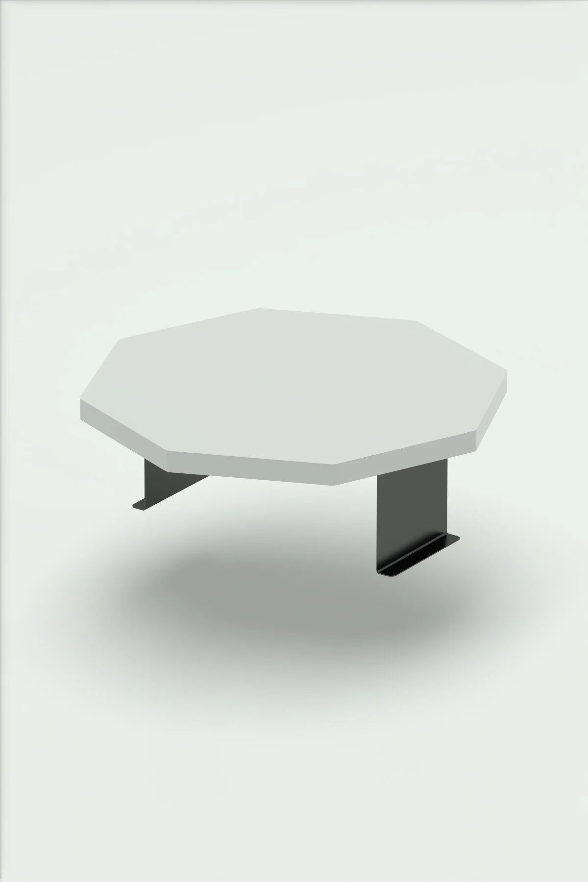Регулируема странична масичка Octagon White – изображение 6