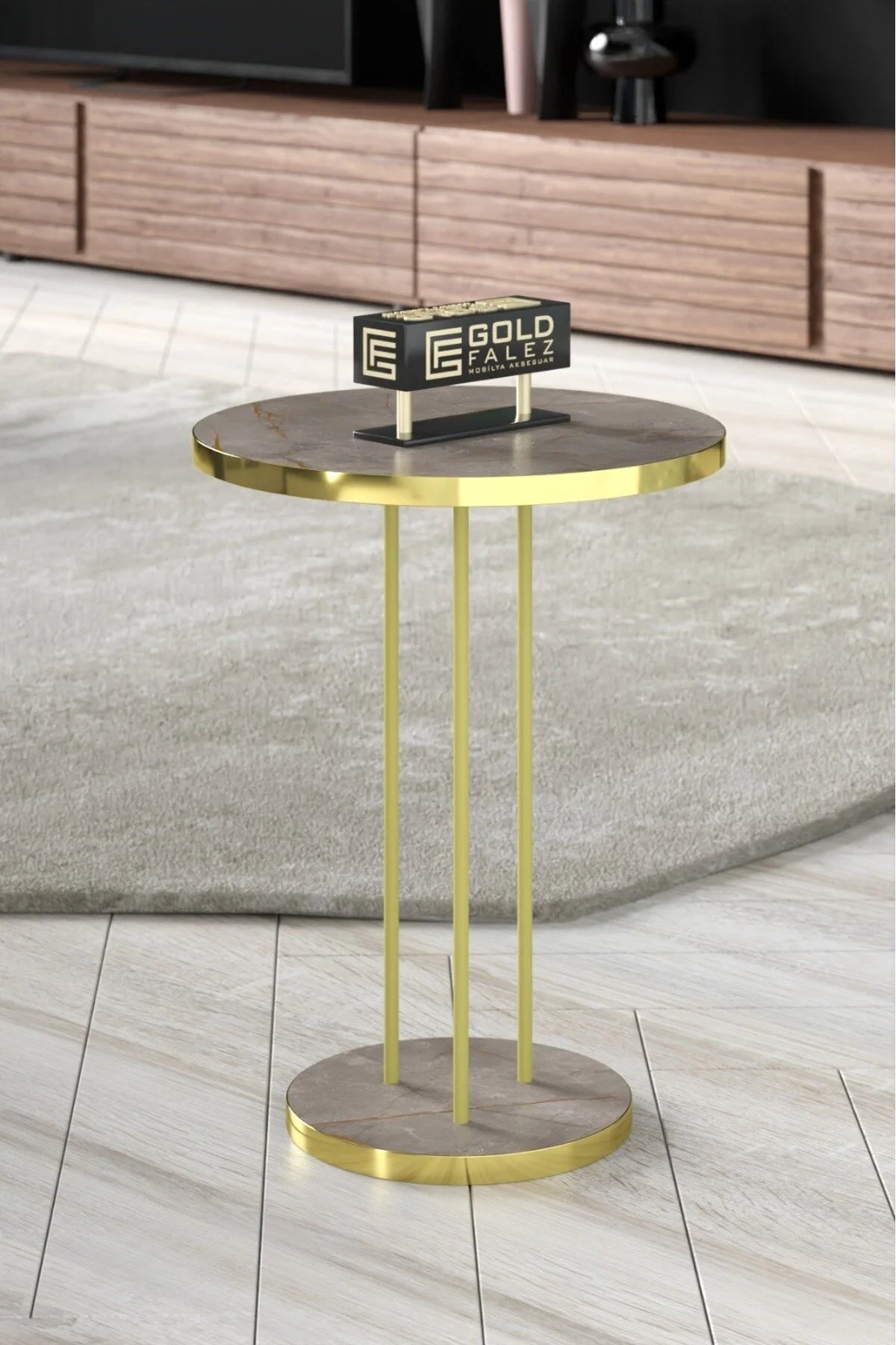 Комплект масички Gold Terra Бор-Кафяв 3 части – изображение 3