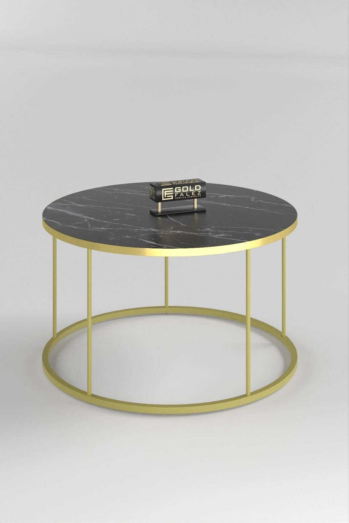 Комплект маси за кафе Gold Terra Bendir Black 4 части – görsel 7