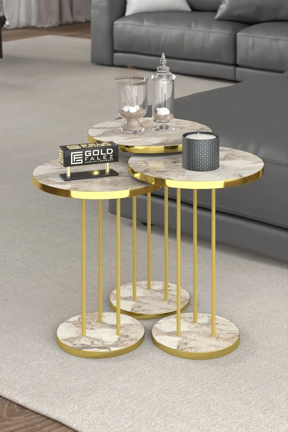 Холна маса Gold Terra Efes White 4 части – изображение 5