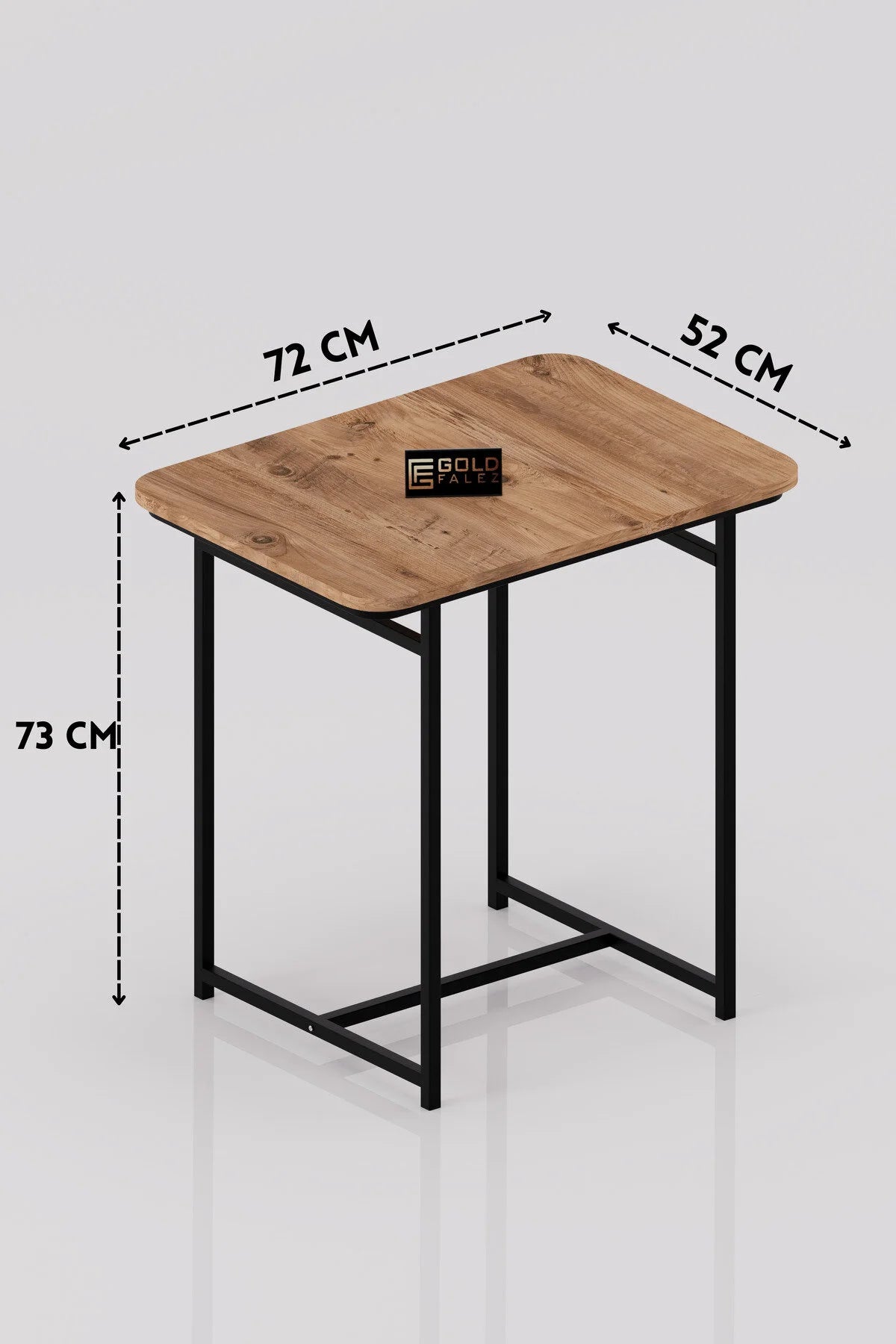 Малка Кухненска Маса ПДЧ Кафяво 72x52 – görsel 5