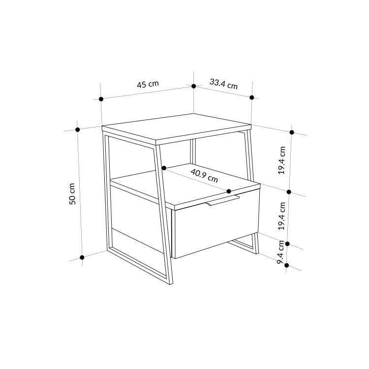 PAL Nightstand with Drawers – image 2