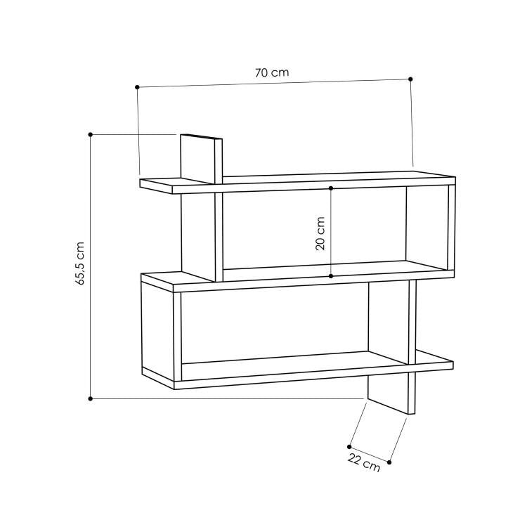 PARALEL Wall Shelf 70cm