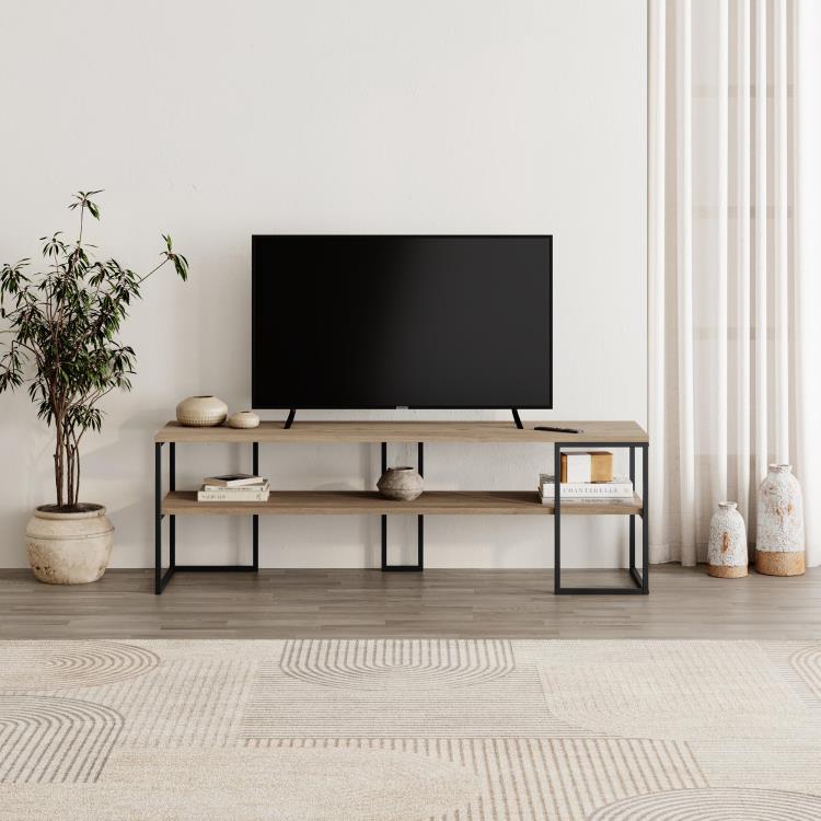 BLACK TV Unit 140cm