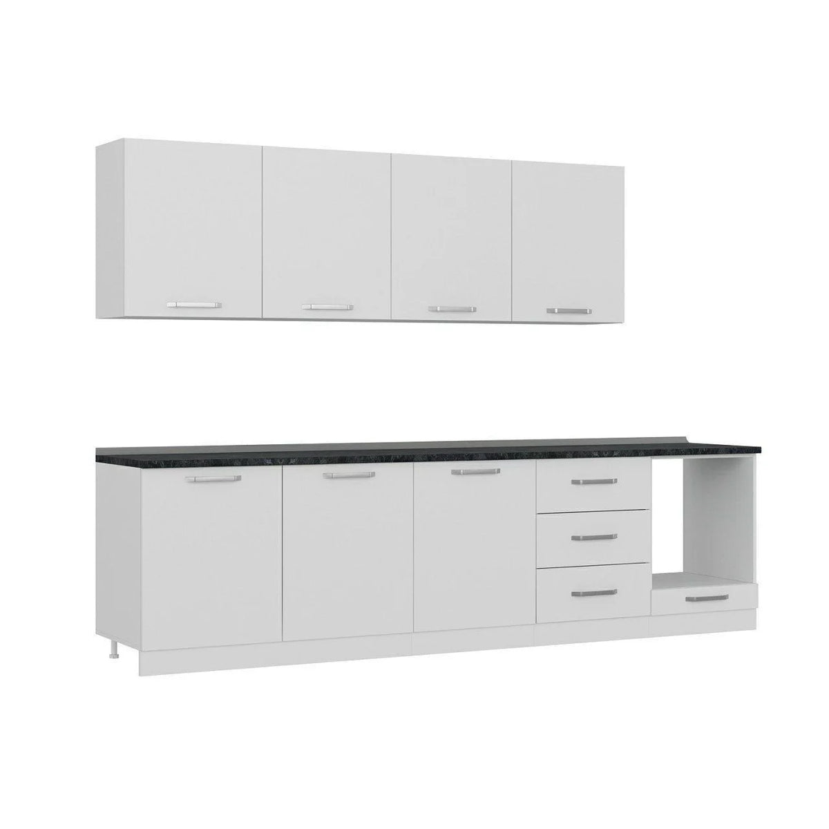 300 Cm Кухненски шкаф Бял 300-B10 – изображение 3
