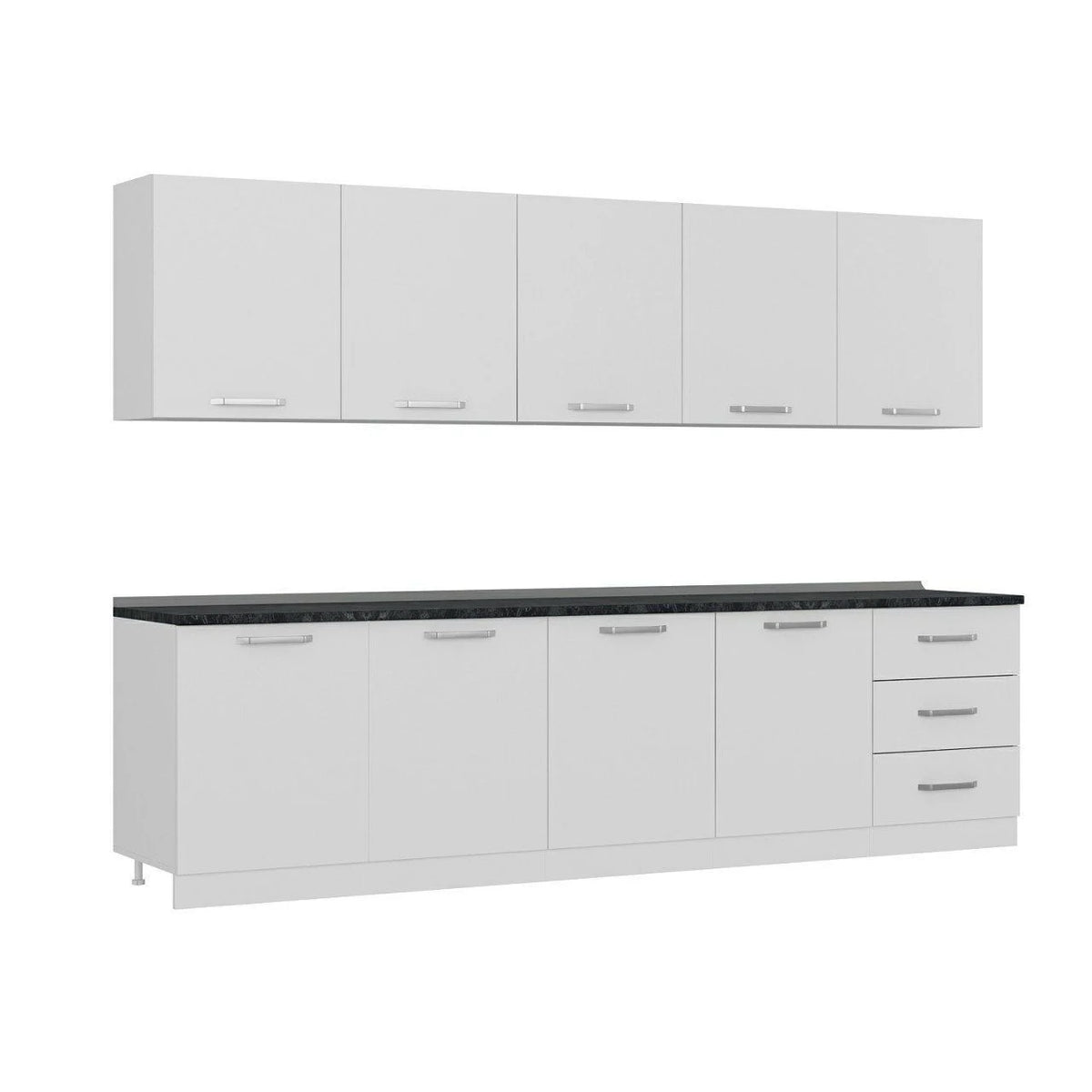 300 Cm Кухненски шкаф Бял 300-B3 – изображение 3