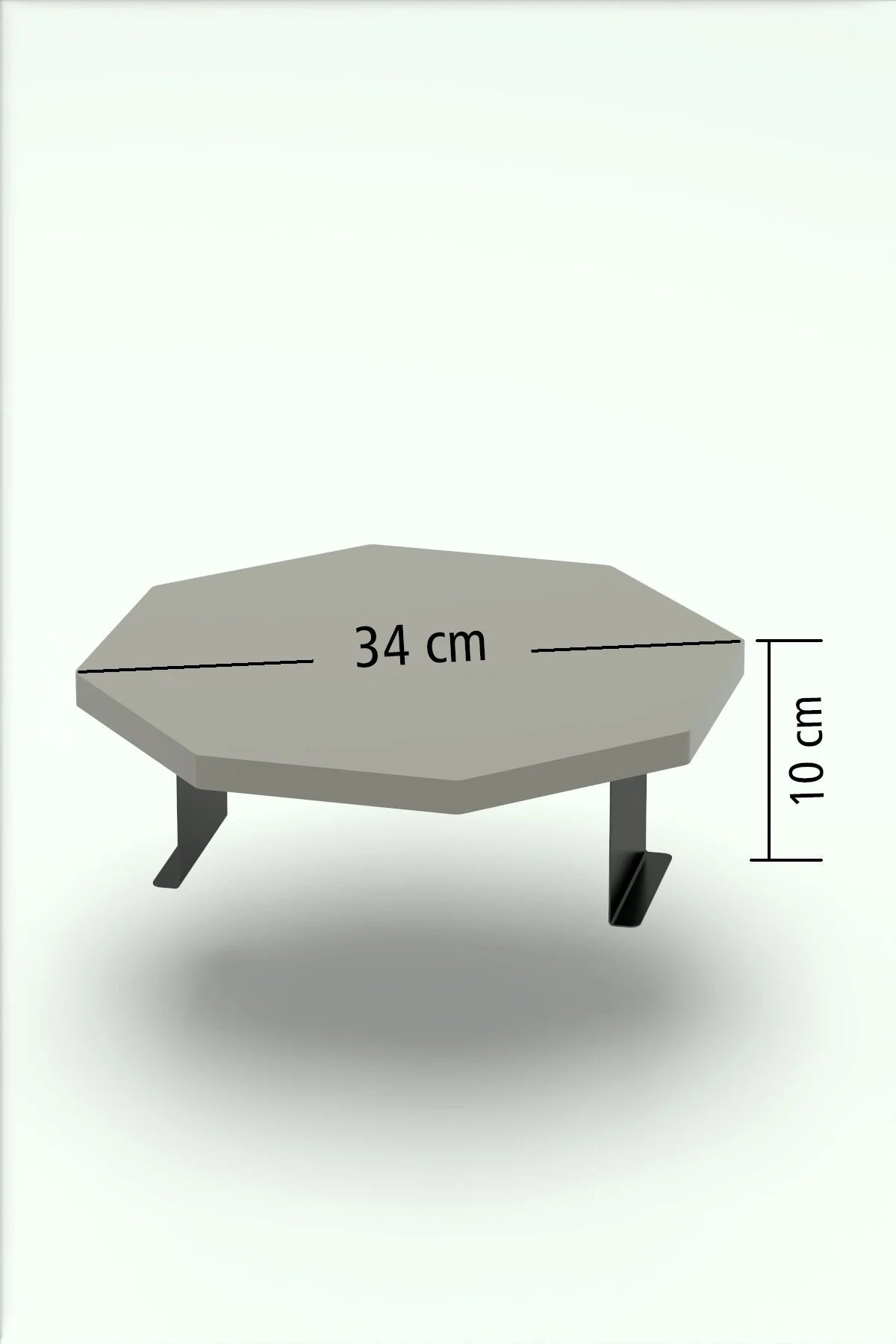 Регулируема странична масичка Octagon Grey – изображение 7