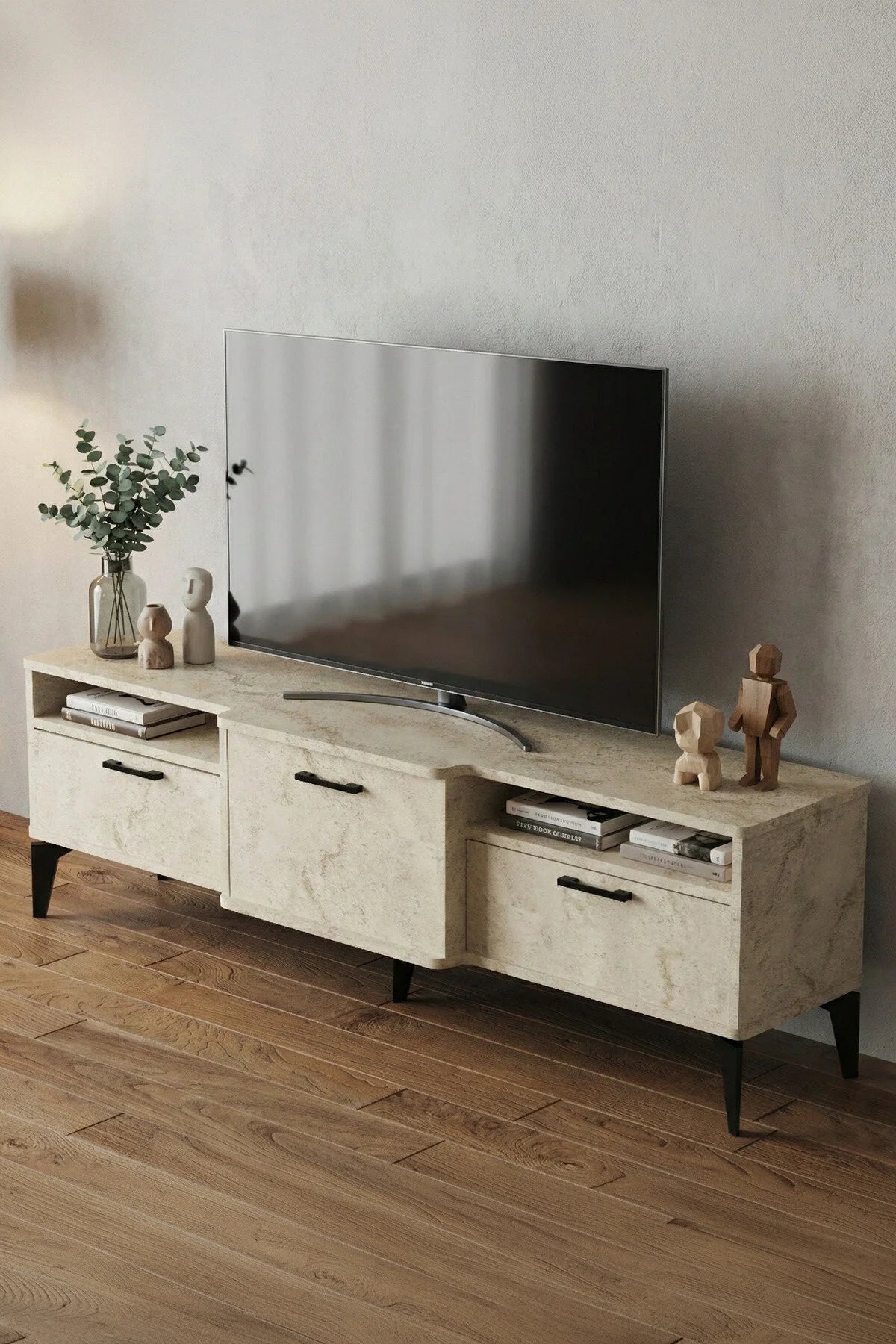 Поставка за ТВ Mistral ПДЧ Екрю 160x40 cm – изображение 3