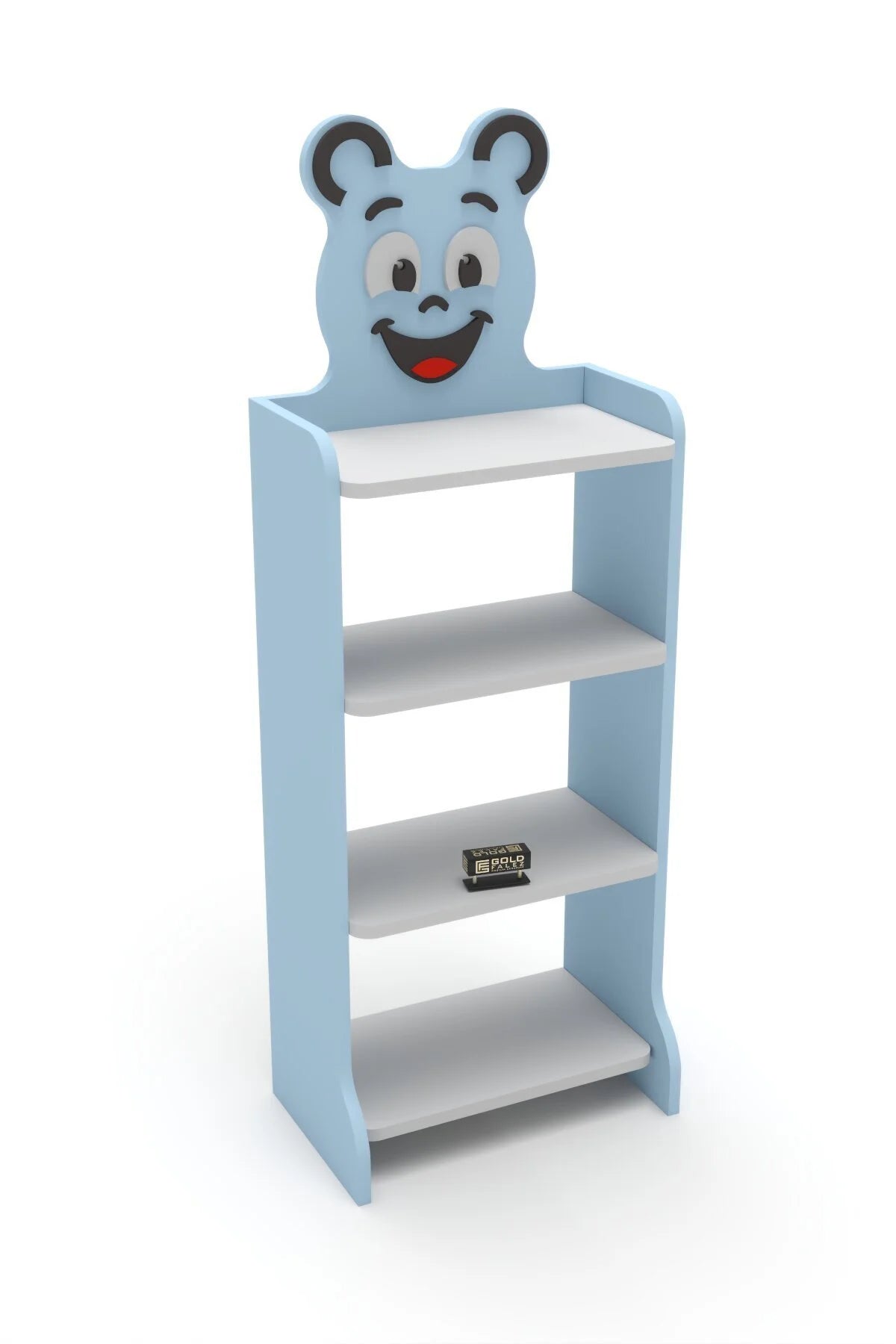 Детска етажерка за книги Happy Face синя – изображение 5