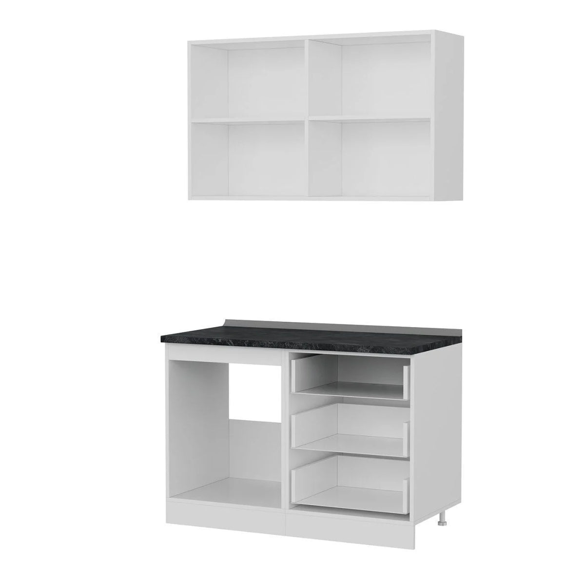120 Cm Кухненски шкаф Бял 120-B2 – görsel 4