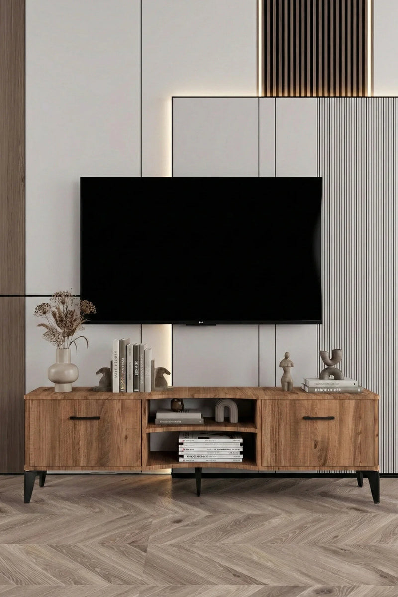 Стойка за телевизор Vera ПДЧ кафява 160x35 cm
