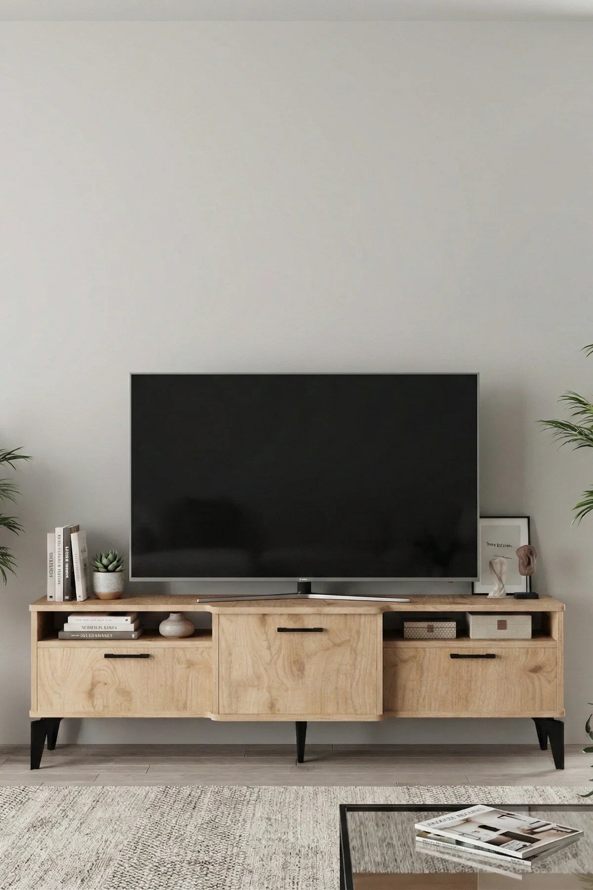 Поставка за телевизор Mistral ПДЧ бежово 160x40 cm