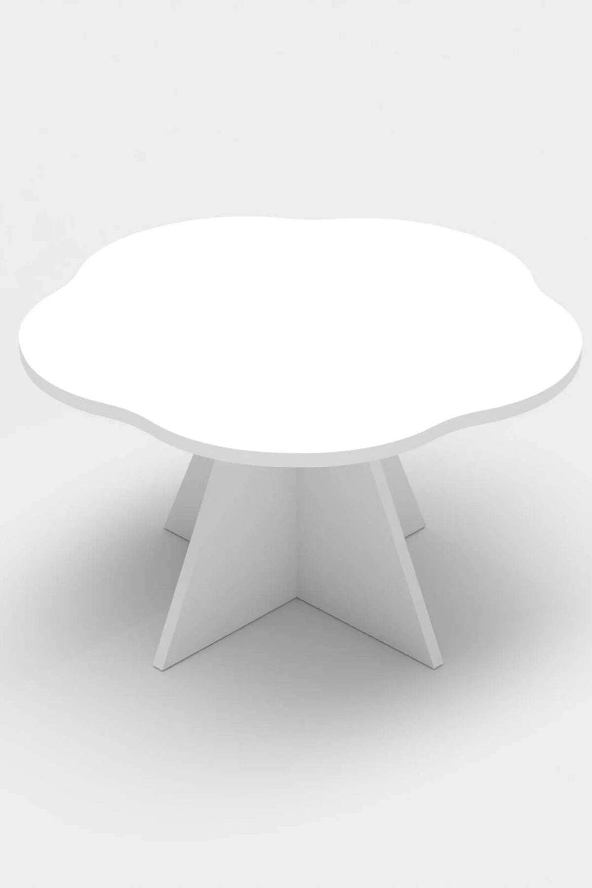 Маса за кафе на цветя Бяла 70 cm – görsel 6