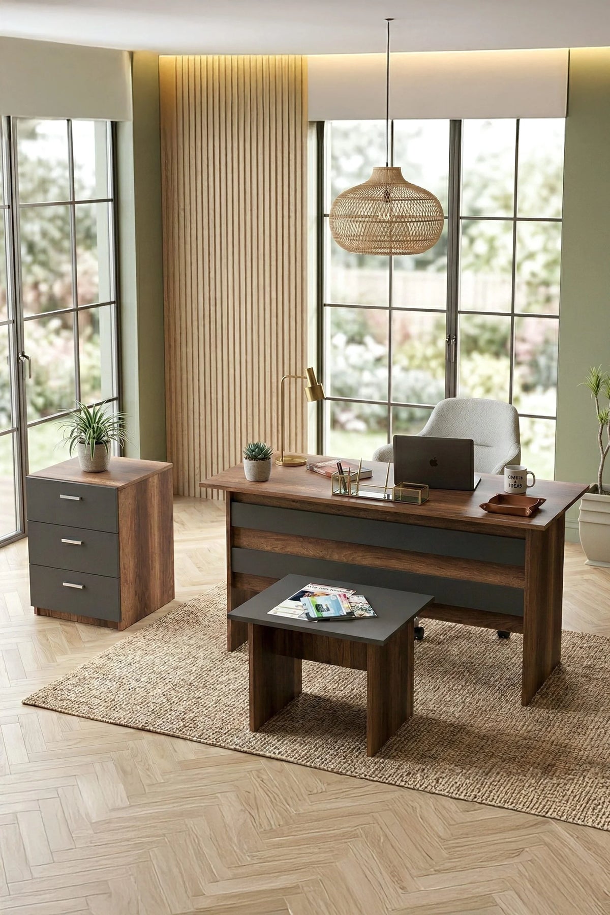 Vario ABC Office Desk Set Baroque-Anthracite VO9-BA