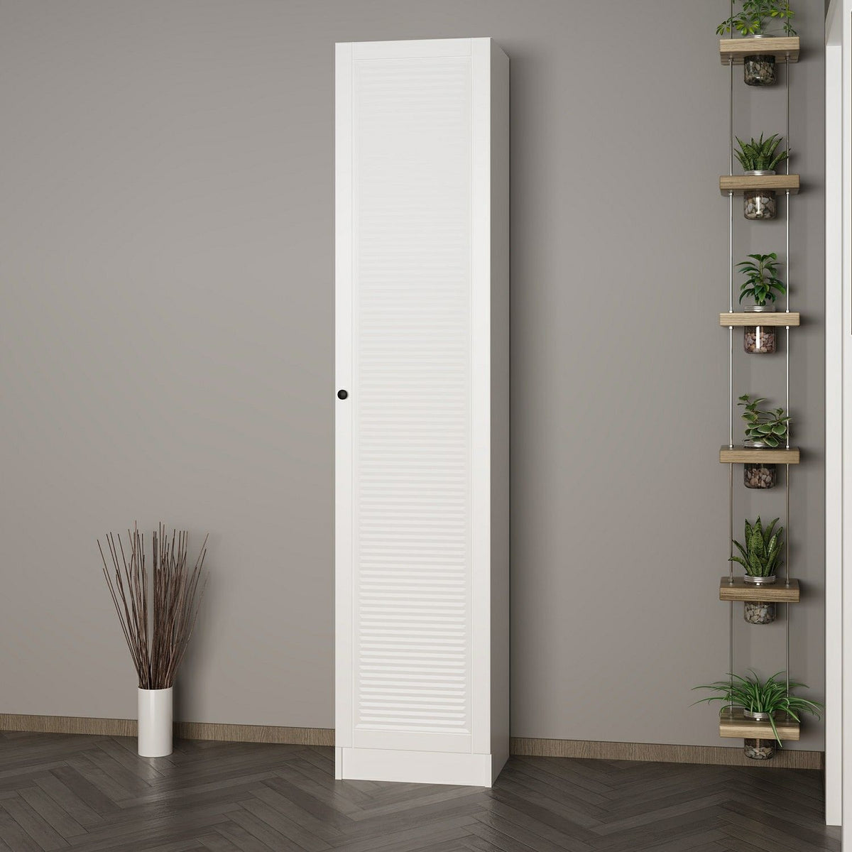Kale 210 Cm 1 Покрит 1B рафт Поставка за палта Byz Mbr Shutter Byz – görsel 3