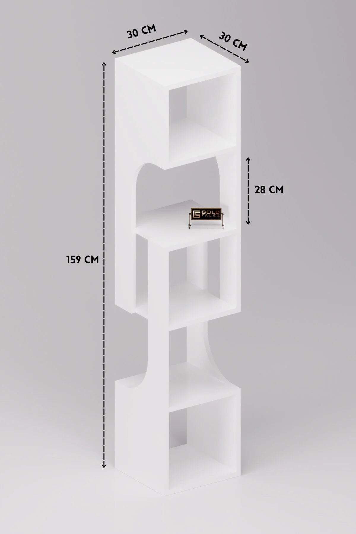 Bookcase Wood Decorative Shelf 5 Tier Modern Multi Purpose Bookcase Living Room Office Book 981618 – image 5
