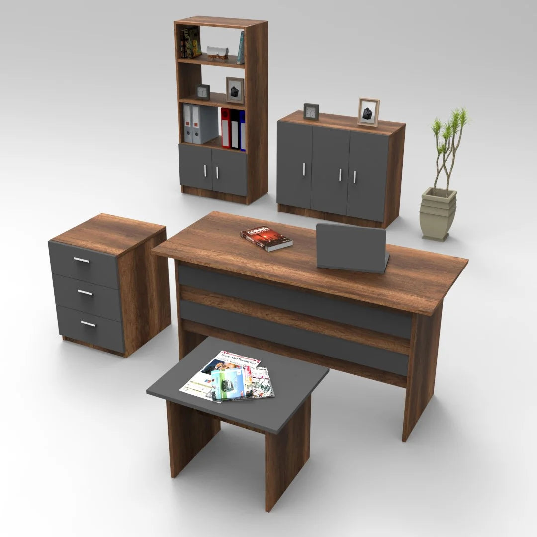 Vario ABCDE Офис комплект барок-антрацит VO14-BA – görsel 2