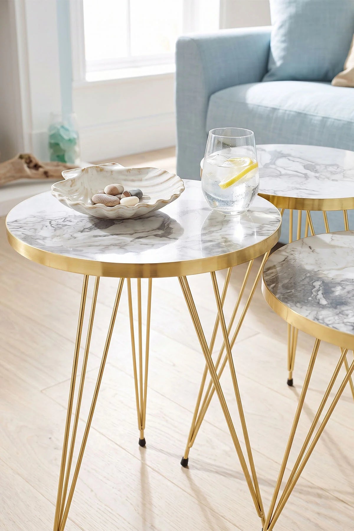 Комплект масички с телени крака Gold Efes – изображение 7