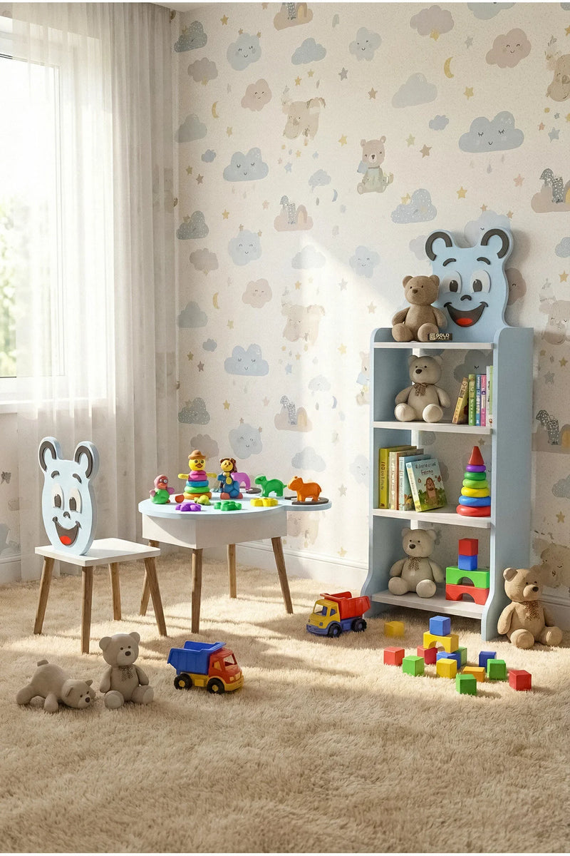 Комплект детски мебели Happy Face Многоцветен