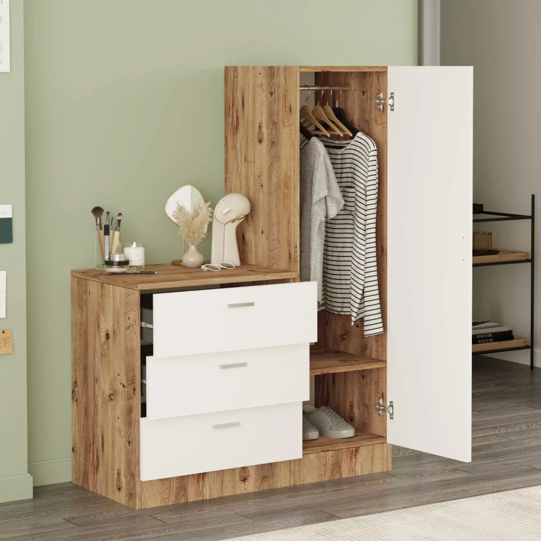 Огледален гардероб Nancy Pine-White CC6-AW – изображение 5